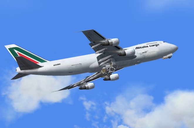 Boeing 747-228F/Scd Alitalia Cargo Fs2004 This Is Repainted Textures Of Alitalia Cargo Boe