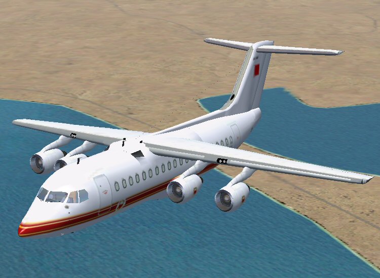 Fs2004 Royal Bahrain Af Bae Rj85 Fs2004 Royal Bahrain Air Force Bae Avro Rj85, Aircraft Re