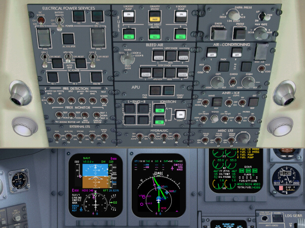 Flightsim Fs2004/Fs9 Skydecks Panel Design, Project Crj Panel Registered Version Features