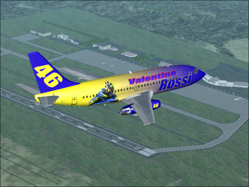 Boeing 737-200 Advanced Valentino Rossi Model By Ffx The Doctor - Texture By Adityar Adeet