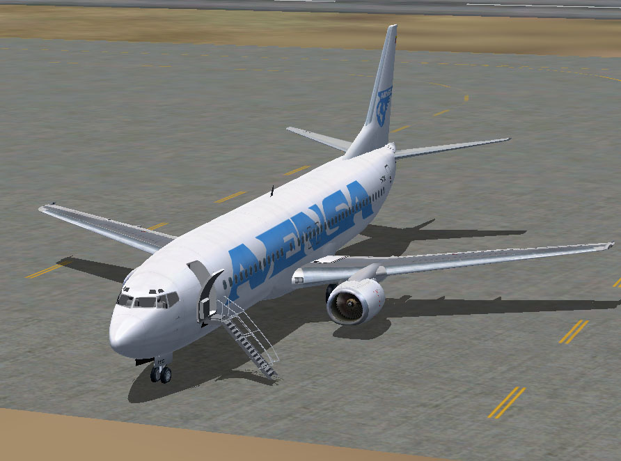 Fs2002 Ffx 737-400 Base Pack Includes Blank White Textures To Aid In Repainting