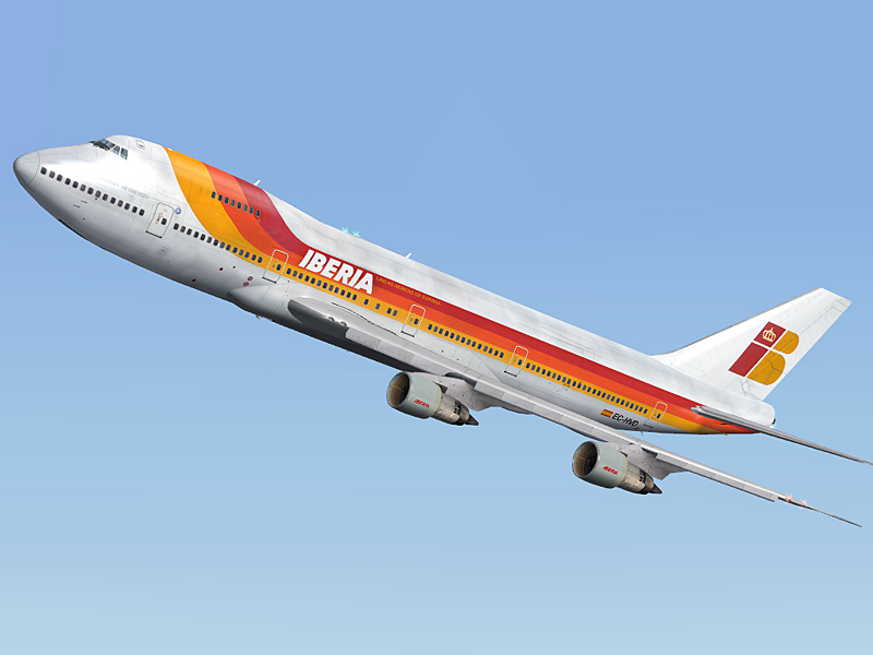 Project Opensky Boeing 747-200 V3 For Fs2004 Exclusively Iberia Boeing 747-200 Ec-Hvd Copy