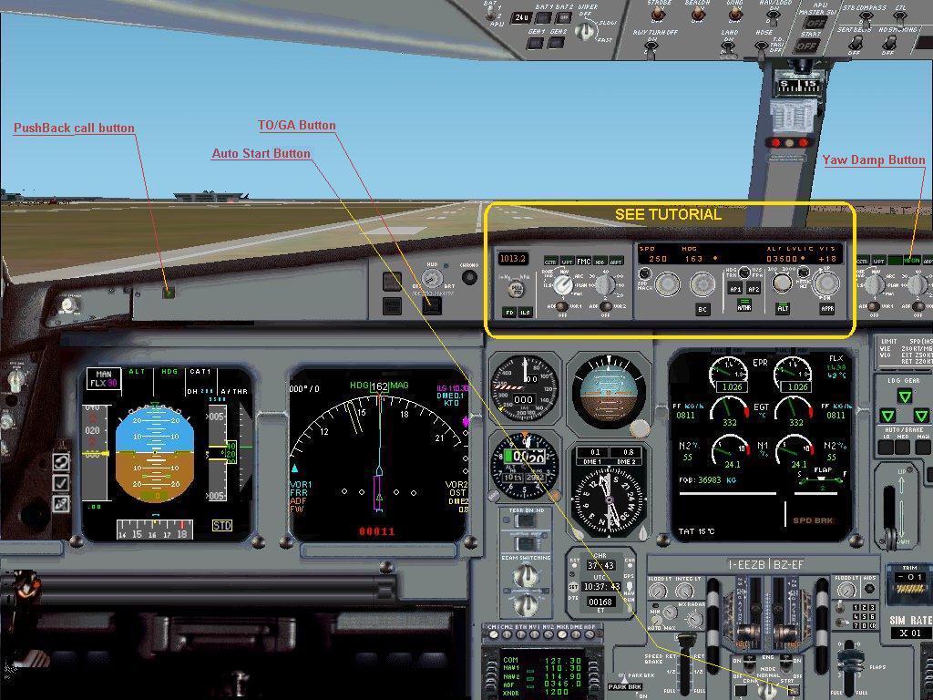 Near Realistic A330-200 Eurofly Panel For Fs2002 Pro, Created By Capt