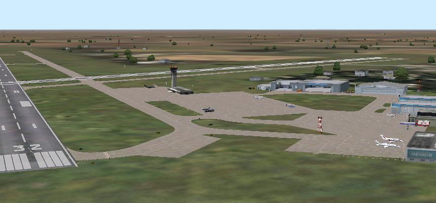 Fs2004 Scenery-Delaware County-Johnson Field Airport (Kmie) Serves Muncie And Delaware Cou