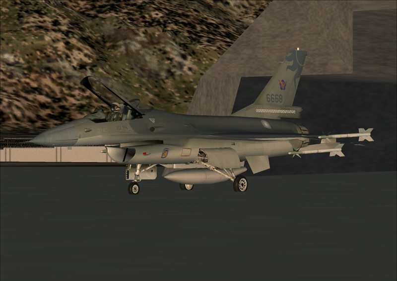 Fs2002/2004 Lockheed Martin F-16A Roc (Taiwan) Af 17Th Ops Grp This Is Repainted Textures