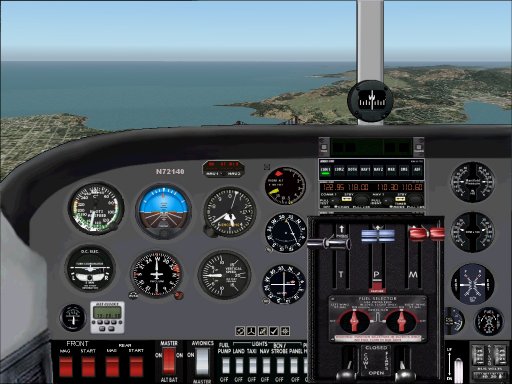 Fs2004 2D Panel For Cessna 337 With Full Interior Views Can Be Used With Mike Stones Excel