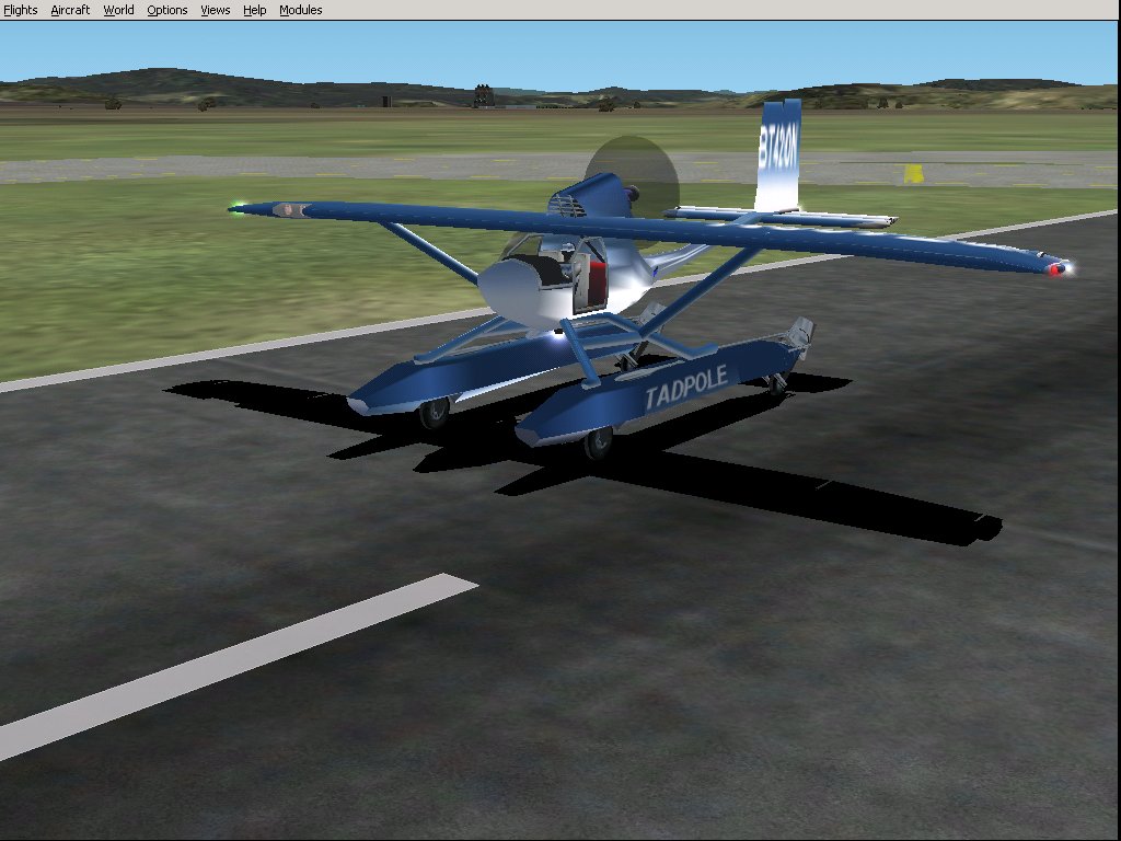 Briancraft Tadpole Amphibian For Fs2002 Fictional Rigid Light Amphibian 2 Seater, 100 Hors
