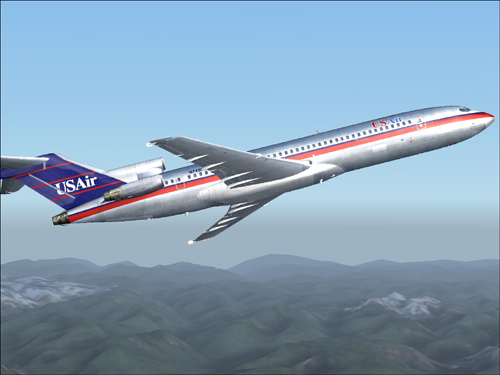 Us Air Boeing 727-200 This Is Repainted Textures Of Vistaliners Boeing 727-200Adv In The C