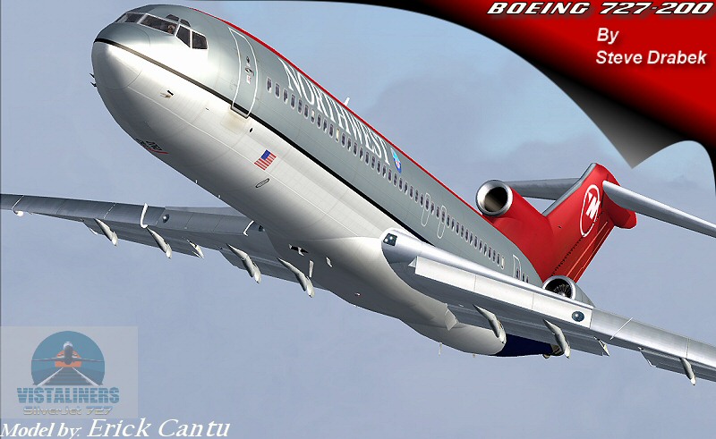 Fs2004 Erick Cantu Boeing 727-200 Nwa