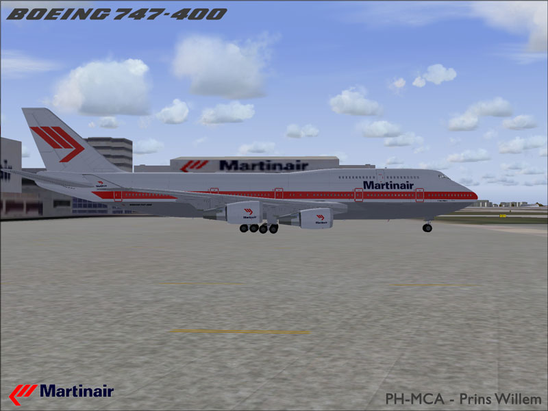Project Opensky Boeing 747-400 Combi For Fs2002 Exclusively Martinair Boeing 747-41Am, Ph-