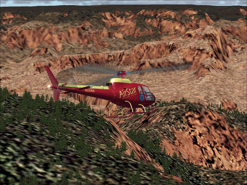 Gmax As350 Ecureuil - Flight Simulator 2004Flightsim Fs2004/Fs9 Textures Repaint By Christ