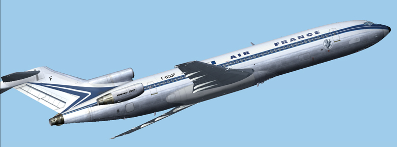 Air France Old Colors Boeing 727-200 This Is Repainted Textures Of Vistaliners Boeing 727-