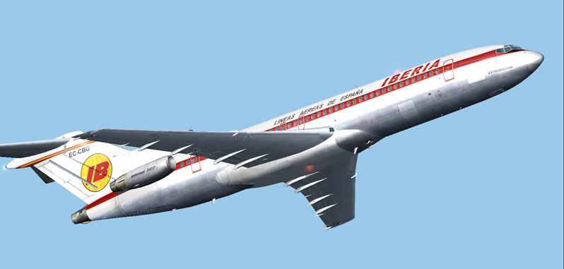 Iberia Old Colors Boeing 727-200 This Is Repainted Textures Of Vistaliners Boeing 727-200A