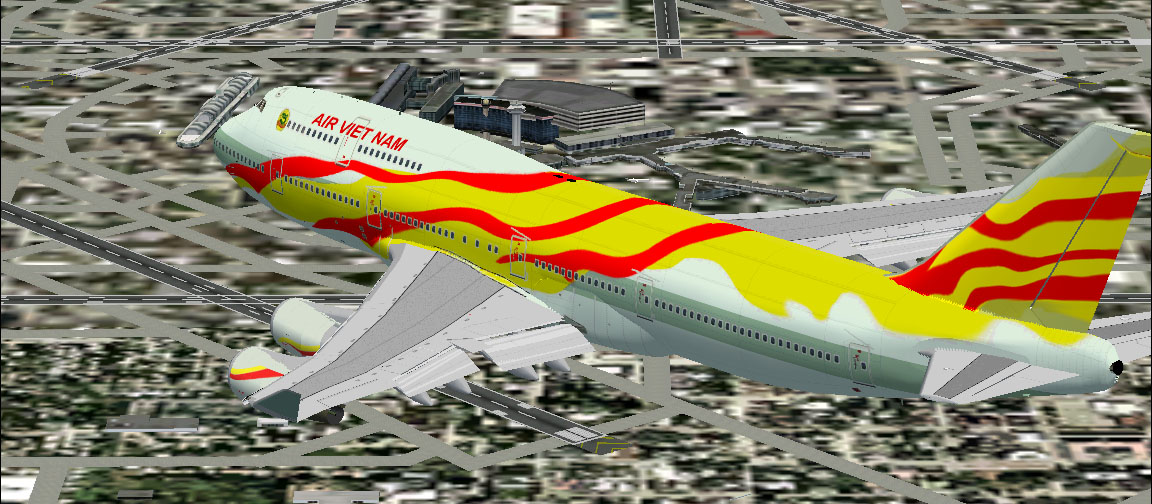 Project Opensky Boeing 747-400 Passenger For Fs2002 Exclusively Ge Paint Kit Copyrights: A — 1
