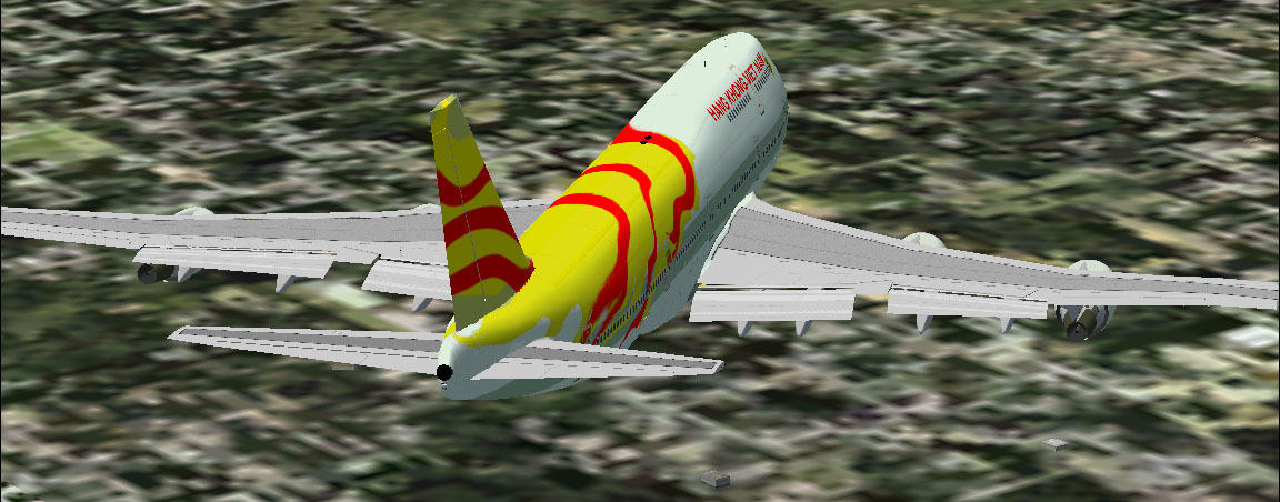 Project Opensky Boeing 747-400 Passenger For Fs2002 Exclusively Ge Paint Kit Copyrights: A