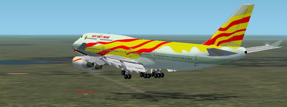 Project Opensky Boeing 747-400 Passenger For Fs2002 Exclusively Ge Paint Kit Copyrights: A
