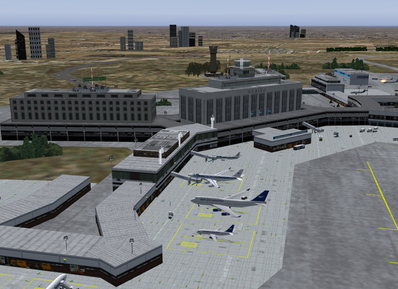Buenos Aires Ezeiza Airport (Saez) We Have Renovated This Nice Scenery, Published In 2001
