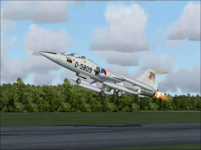 Fs2004 Repaint Of The Grey Dutch Tf-104G D-5809 This Starfighter Is Made For The Captain S