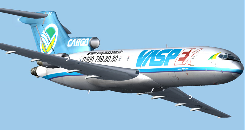 Vasp Express Boeing 727-200 This Is Repainted Textures Of Vistaliners Boeing 727-200Adv In