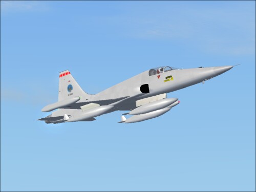 Fs2004 Dsb Texture Exclusively For The Dutch Nf-5A K-3015 313Sqn Twenthe 1988 This Nf-5A I