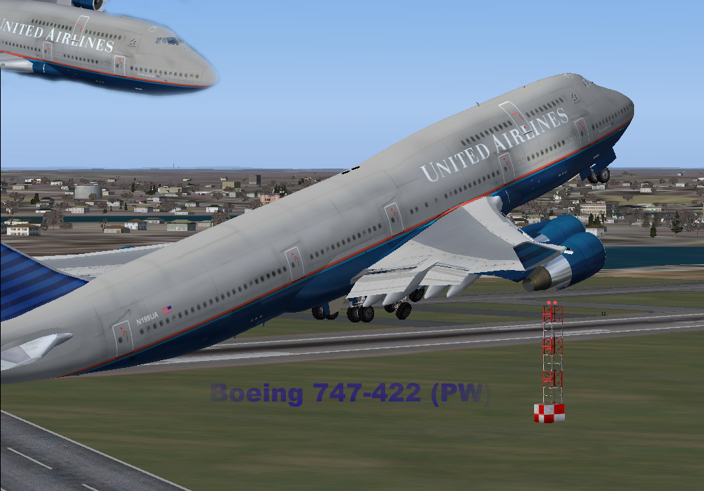 Project Opensky Boeing 747-400 Passenger For Fs2002/Flightsim Fs2004/Fs9 B747-422 United A