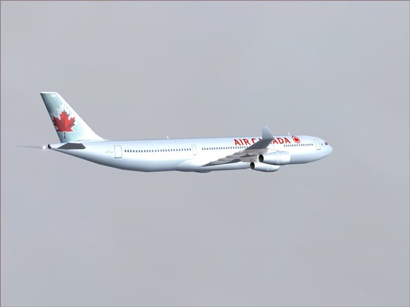 Fspainter Air Canada Nc A340-313 Flightsim Version:fs2004 Repainted By:shane Strong Origin