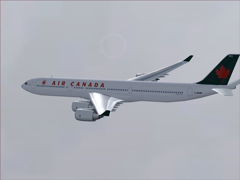 Fspainter Air Canada A340-500 Flightsim Version:fs2004 Repainted By:shane Strong Original