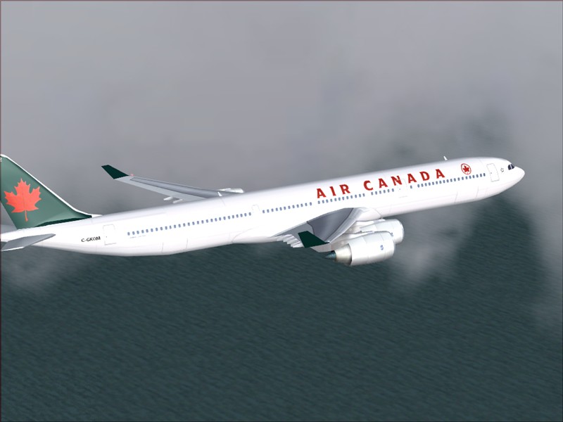 Fspainter Air Canada A340-500 Flightsim Version:fs2004 Repainted By:shane Strong Original