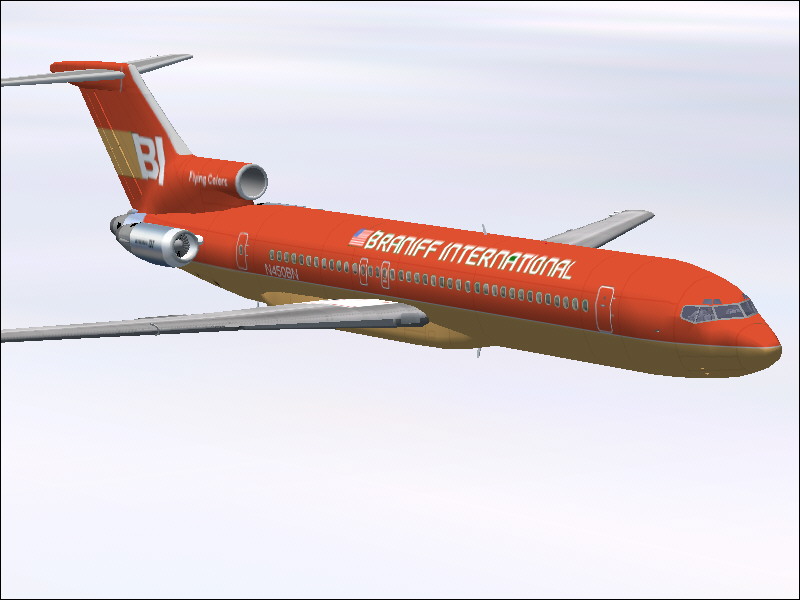Fs2004 Braniff Boeing 727 N450Bn The Plane Is One Of About 70 Boeing 727S Of Various Marks