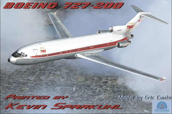 Fs2004 Vistaliners, Twa Boeing 727-200 — 1