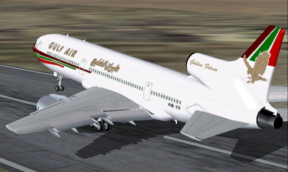 Fs2004 Gulf Air Tri-Star Fs2004 Gulf Air Lockheed L-1011 Tri-Star Golden Falcon .Model: Re — 1
