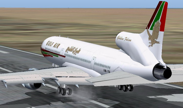 Fs2004 Gulf Air Tri-Star Fs2004 Gulf Air Lockheed L-1011 Tri-Star Golden Falcon .Model: Re