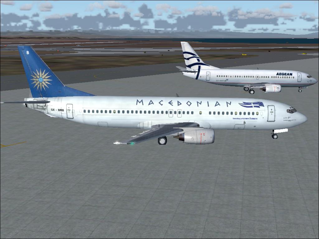 Fs2004 Boeing 737-46J Macedonian Airlines This Aircraft Is The Boeing 737-46J City Of Thes