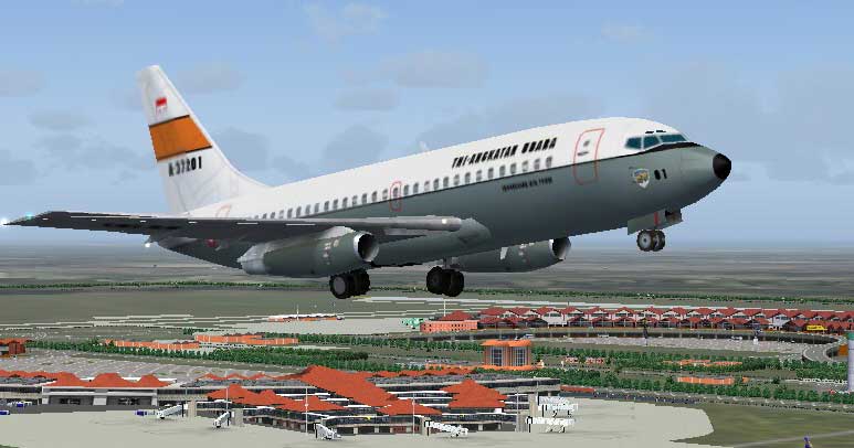 Fs2004 B737-200 Tentara Nasional Indonesia - Angkatan Udara, For Ai Traffic