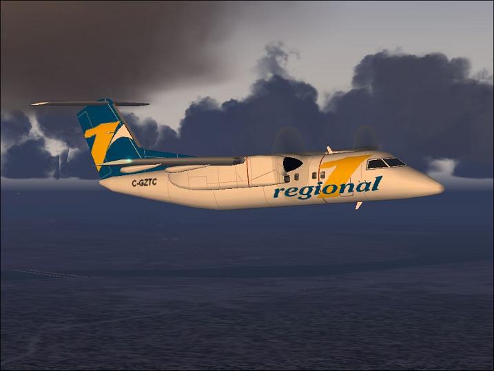 De Havilland Dash8-200 In The Livery Of The Canadian Forces Navigator Training School Airc