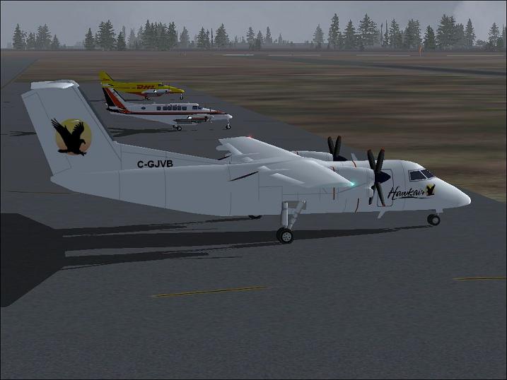 De Havilland Dash8-200 In The Livery Of The Canadian Forces Navigator Training School Airc