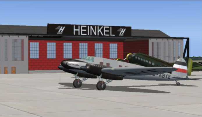 Fs2004 Vintage Airliner Heinkel Doppelblitz High-Speed Airliner For 10 Passengers