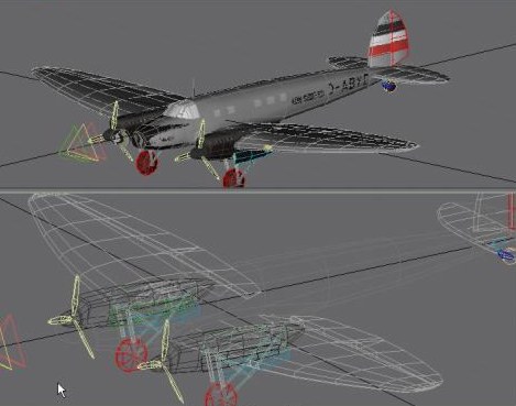 Fs2004 Vintage Airliner Heinkel Doppelblitz High-Speed Airliner For 10 Passengers