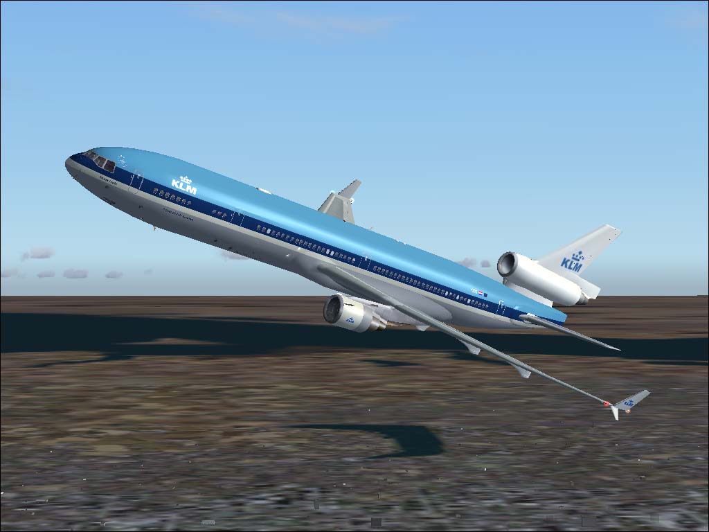 Fs2004 - Simmers Sky Sms - Mcdonnell Douglas Md-11 With Virtual Cockpit In Klm Colors
