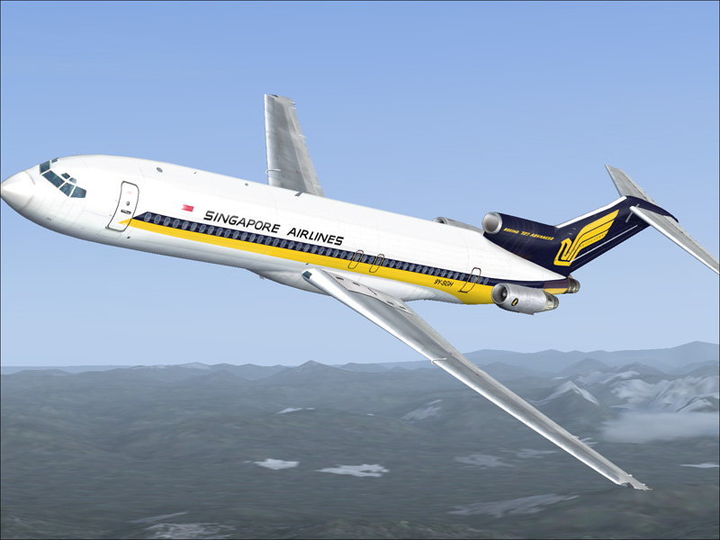 Singapore Airlines Boeing 727-200 This Is Repainted Textures Of Vistaliners Boeing 727-200