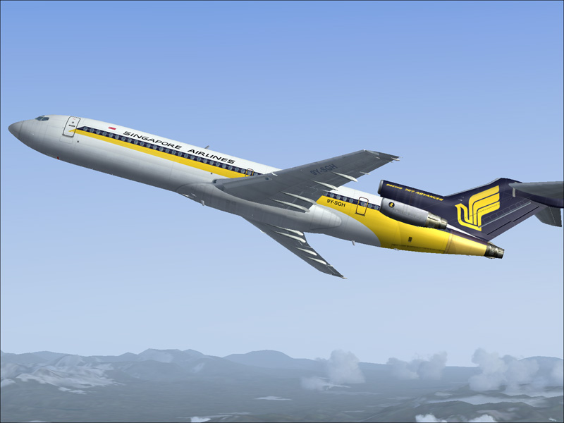 Singapore Airlines Boeing 727-200 This Is Repainted Textures Of Vistaliners Boeing 727-200
