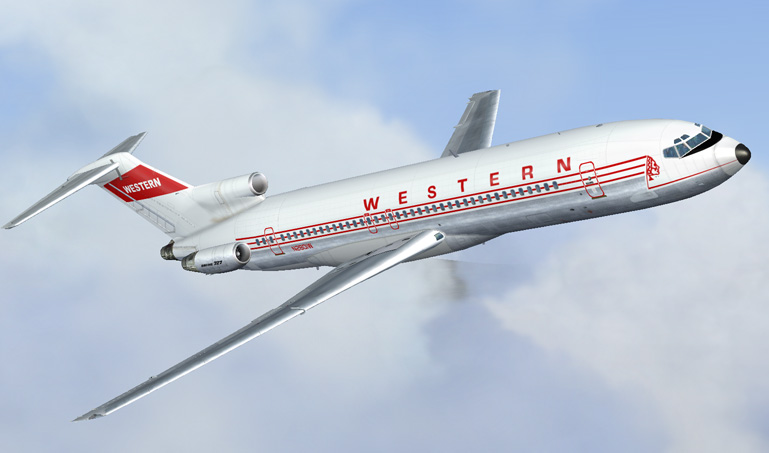Western Indian Boeing 727-200 This Is Repainted Textures Of Vistaliners Boeing 727-200Adv