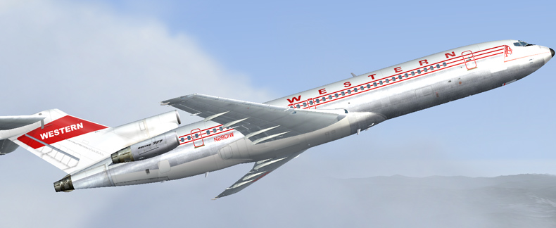 Western Indian Boeing 727-200 This Is Repainted Textures Of Vistaliners Boeing 727-200Adv