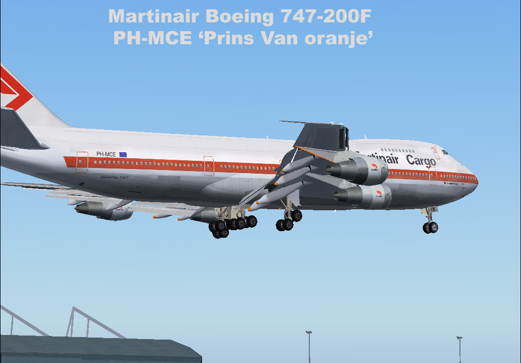 Project Opensky Boeing 747-200 V3 For Fs2004 Exclusively Martinair Cargo 747-228B Copyrigh