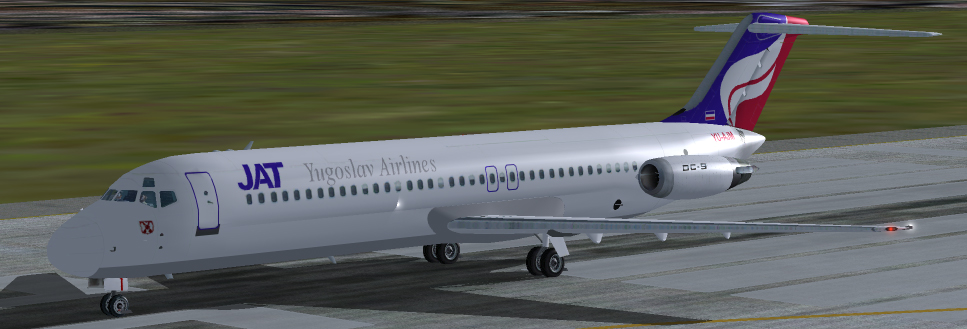 Fs2004,Jat (Yugoslav Airlines) Dc-9-30 Yu-Ajm