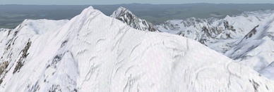 Glacier, Crevasses, Perpetual Snow Replacement Terrain Textures