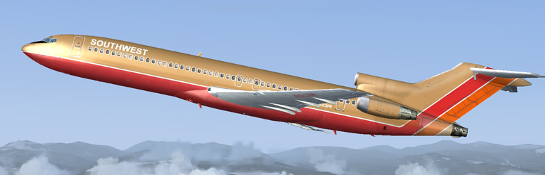 Southwest Boeing 727-200 This Is Repainted Textures Of Vistaliners Boeing 727-200Adv In Th