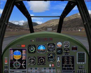 Flightsim Fs2004/Fs9 A129 Mangusta Cavalleria Dellaria, 7° Reggimento Vega 3D, Panel And T