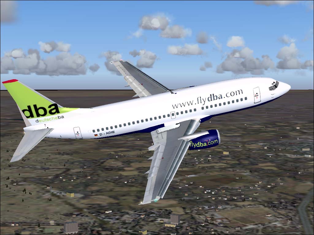 Fs2004 Deutsche Ba Boeing B737-300 Model By Erick Cantu - Textures Repaint By Capt