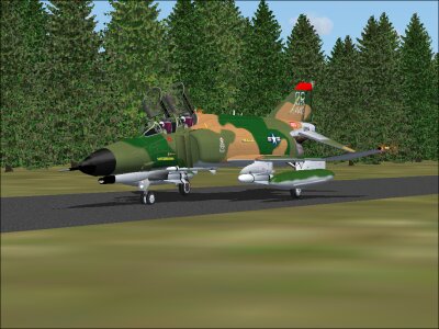 Fs2004 F4E Cr/68-443 I Repainted This F-4E From The F4E Jj/68-493 By Kazunori